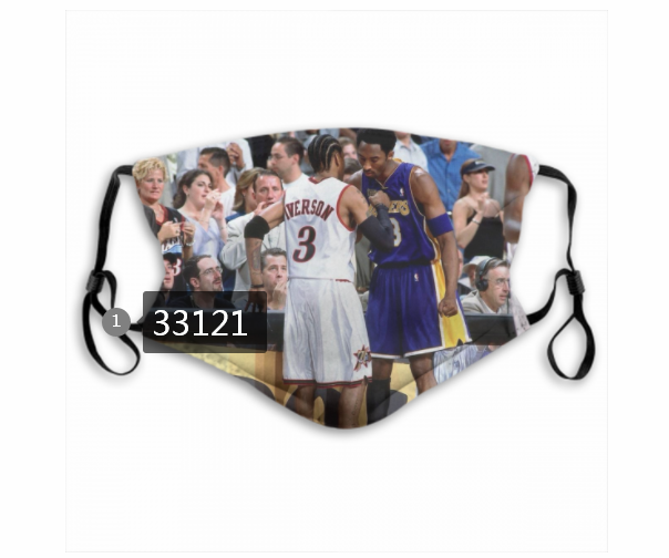 2021 NBA Los Angeles Lakers #24 kobe bryant 33121 Dust mask with filter->nba dust mask->Sports Accessory